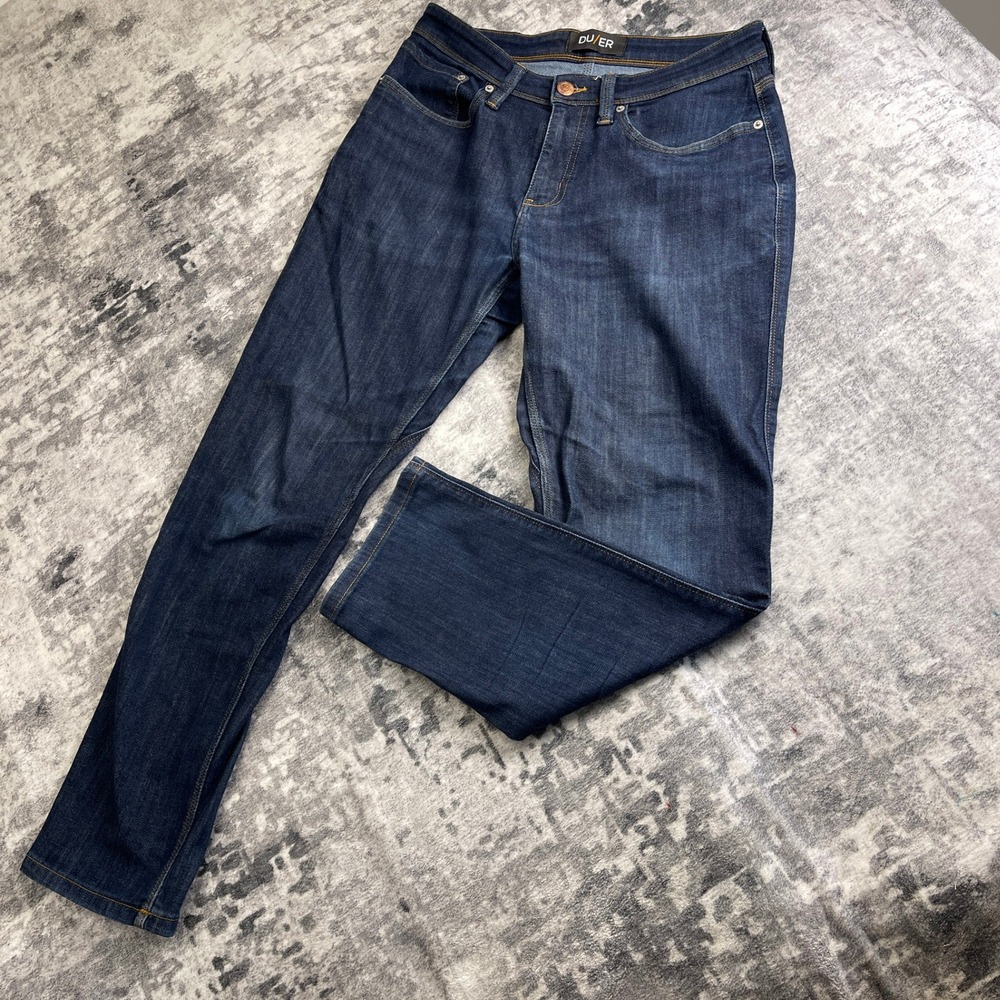 DUER‎ Men 32x30 Performance Relaxed Fit Jeans Dark Wash Commuter Tech